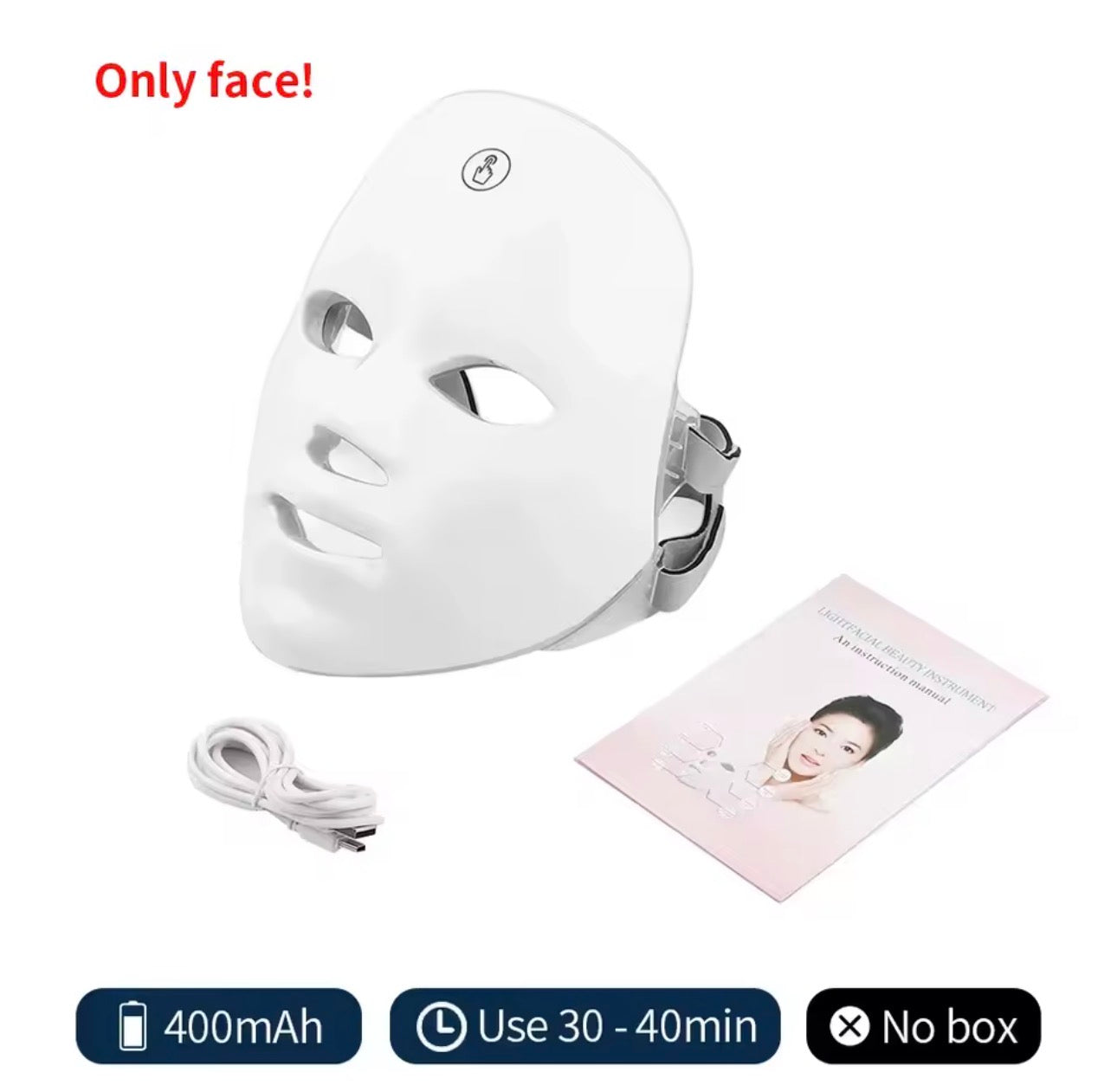 Wireless LED Mask 7 Color LED Face Mask Photon Skin Firming Anti Aging Rejuvenation Beauty Mask Machine