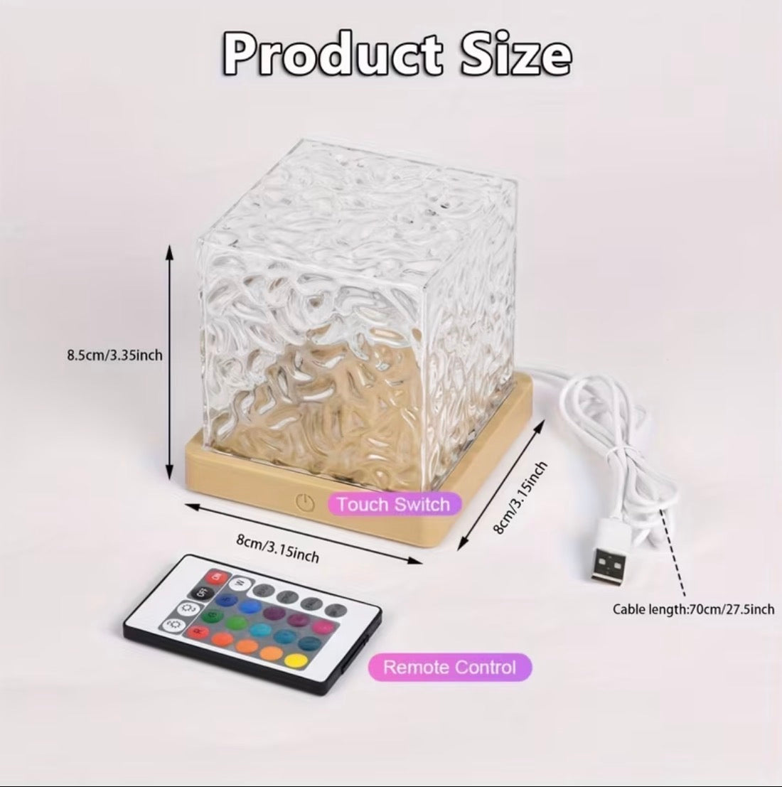 Led Cube ocean wave projector