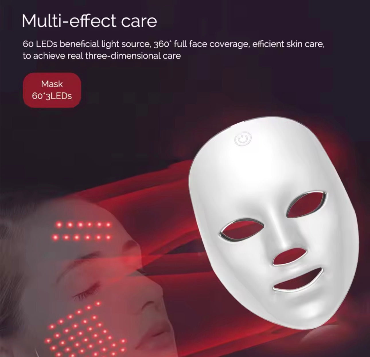 Wireless LED Mask 7 Color LED Face Mask Photon Skin Firming Anti Aging Rejuvenation Beauty Mask Machine