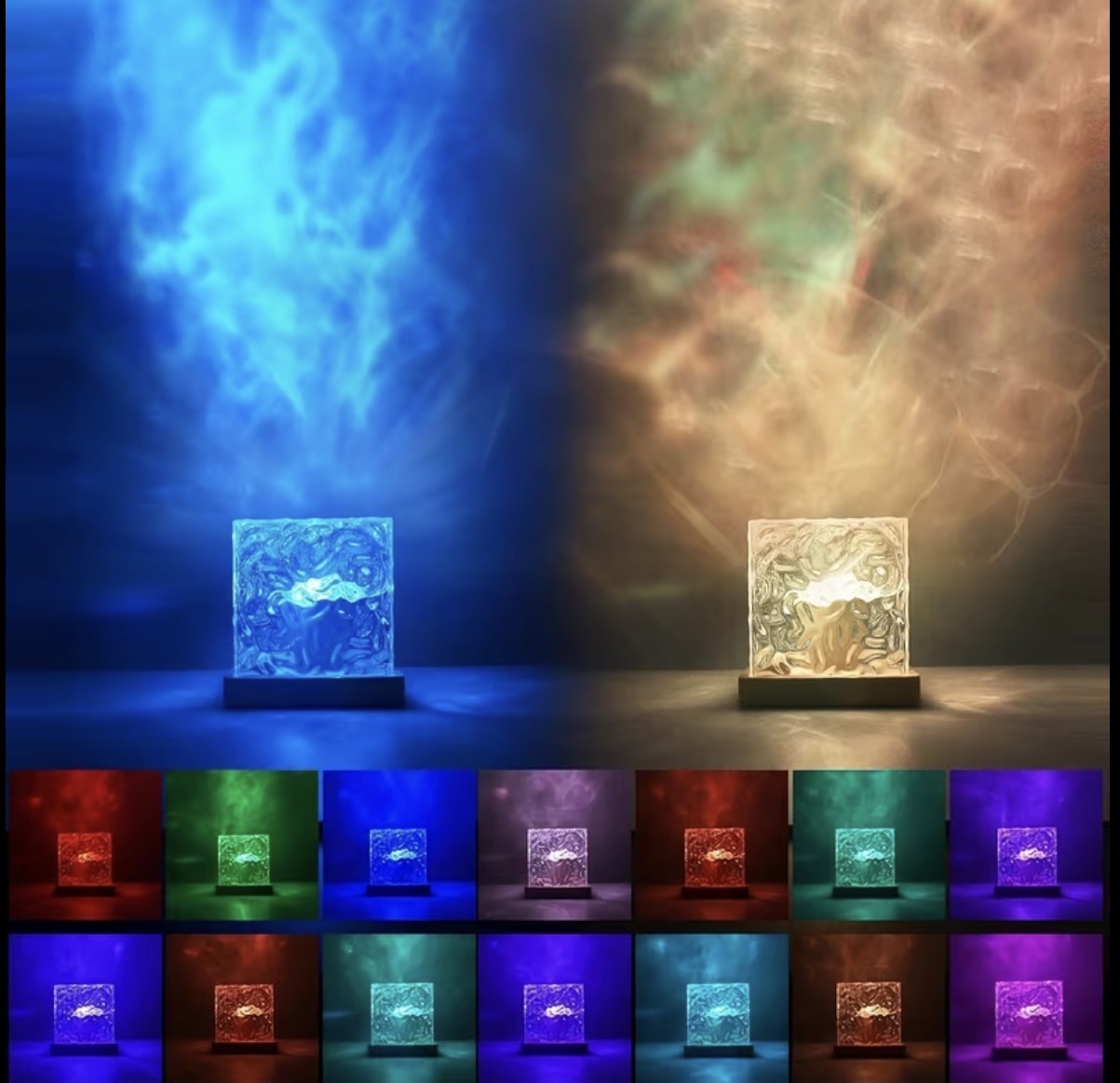 Led Cube ocean wave projector