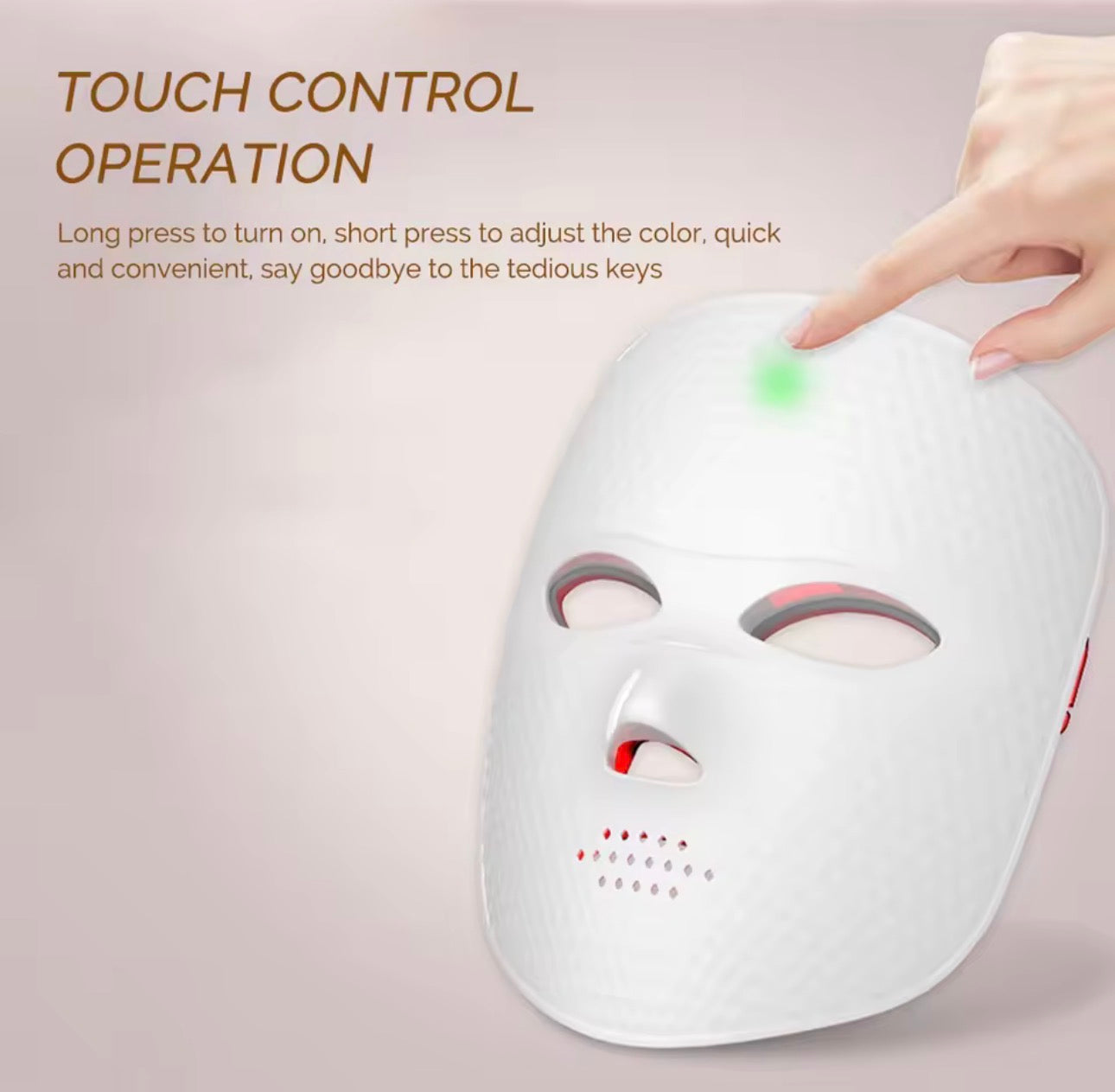 Wireless LED Mask 7 Color LED Face Mask Photon Skin Firming Anti Aging Rejuvenation Beauty Mask Machine
