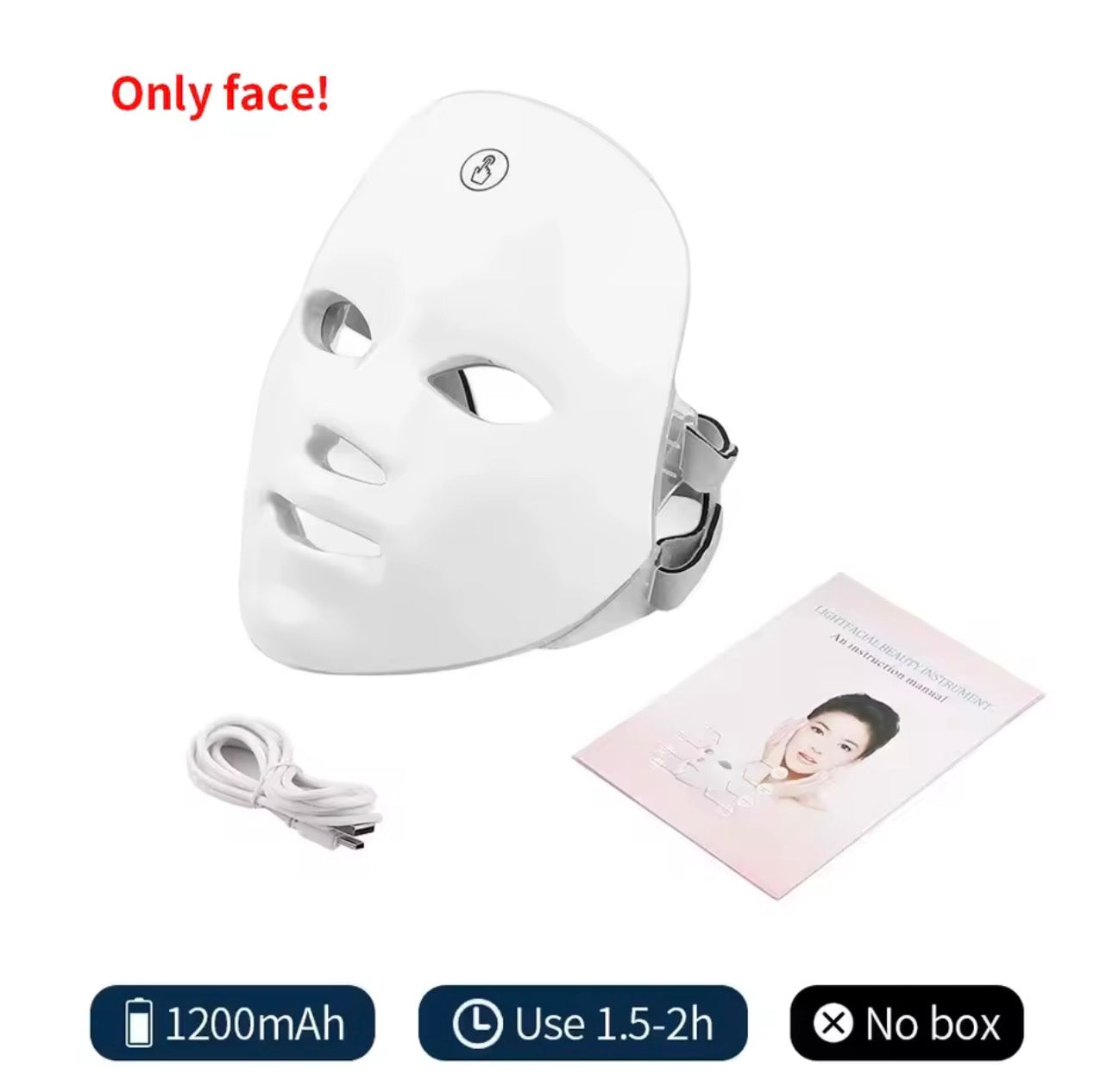 Wireless LED Mask 7 Color LED Face Mask Photon Skin Firming Anti Aging Rejuvenation Beauty Mask Machine