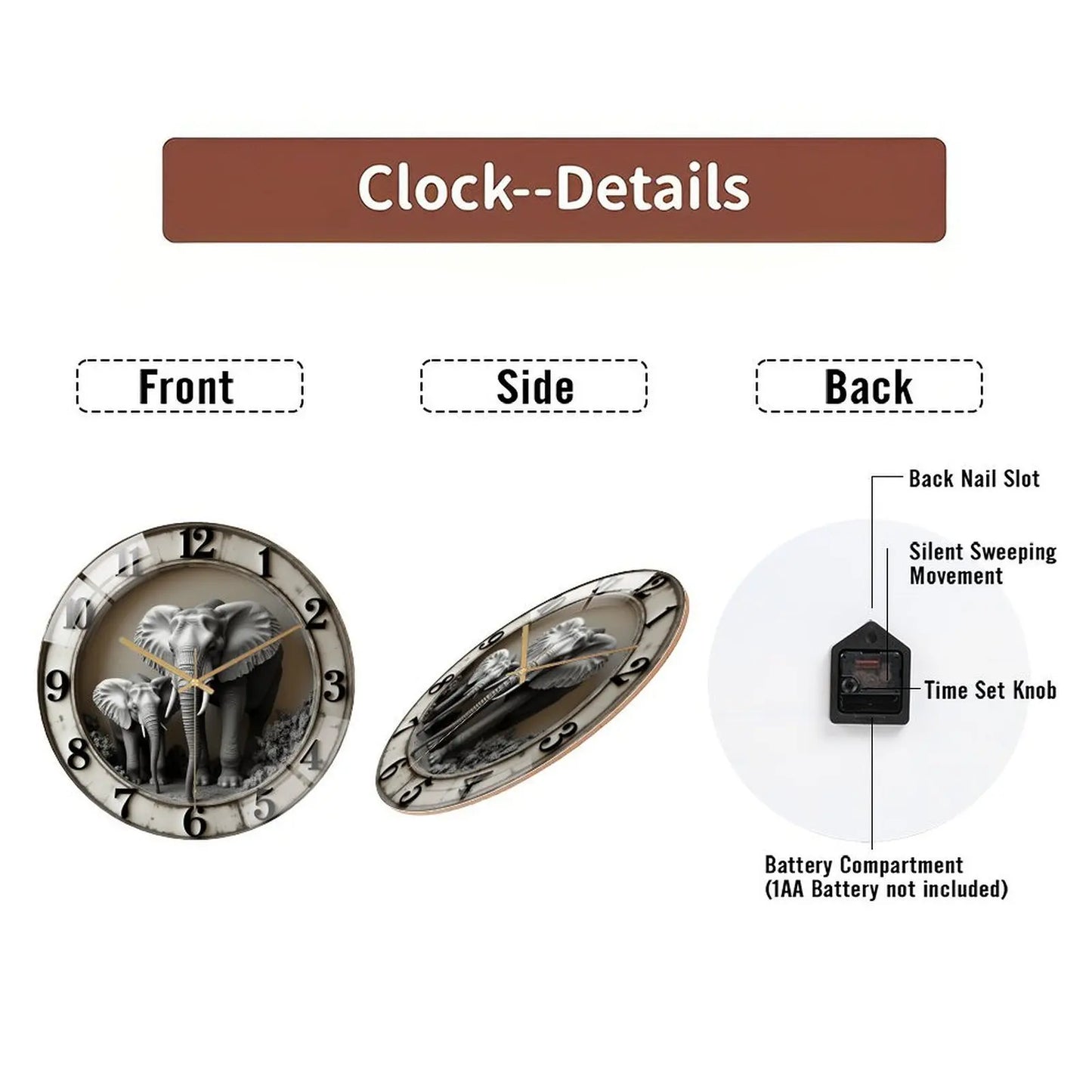 30x30cm Round Wall Clock that is a Straightforward and Honest Product Offering