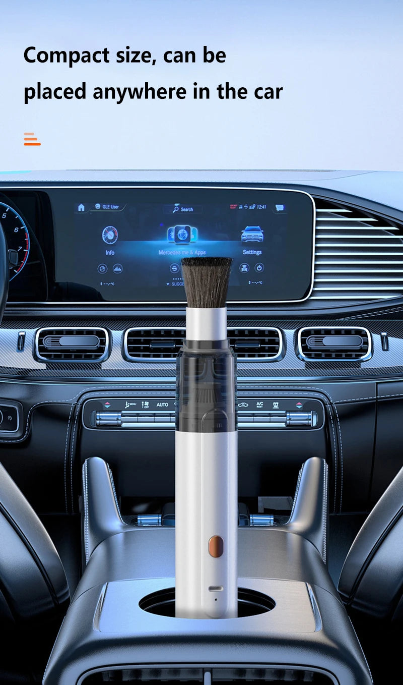 Mini Handheld Vacuum Cleaner 3-in-1 Suction/Blow/Water Absorption Strong Suction Portable for Car Coffee Powder Desktop Cleaning