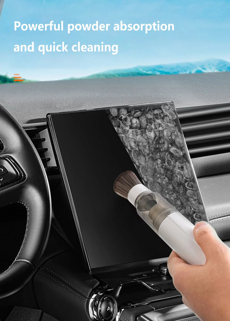 Mini Handheld Vacuum Cleaner 3-in-1 Suction/Blow/Water Absorption Strong Suction Portable for Car Coffee Powder Desktop Cleaning
