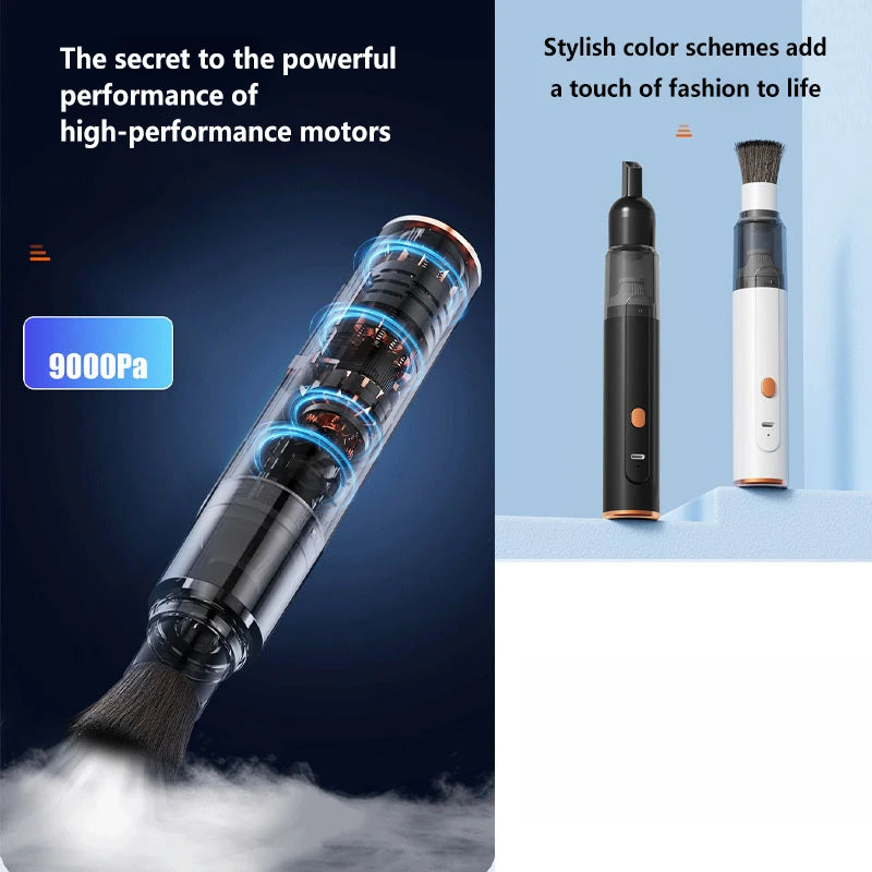 Mini Handheld Vacuum Cleaner 3-in-1 Suction/Blow/Water Absorption Strong Suction Portable for Car Coffee Powder Desktop Cleaning